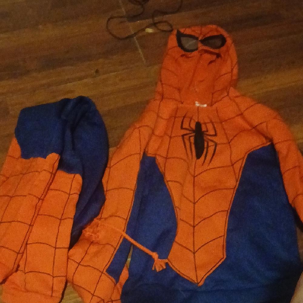 Kids Superhero Costume - Orange and Blue